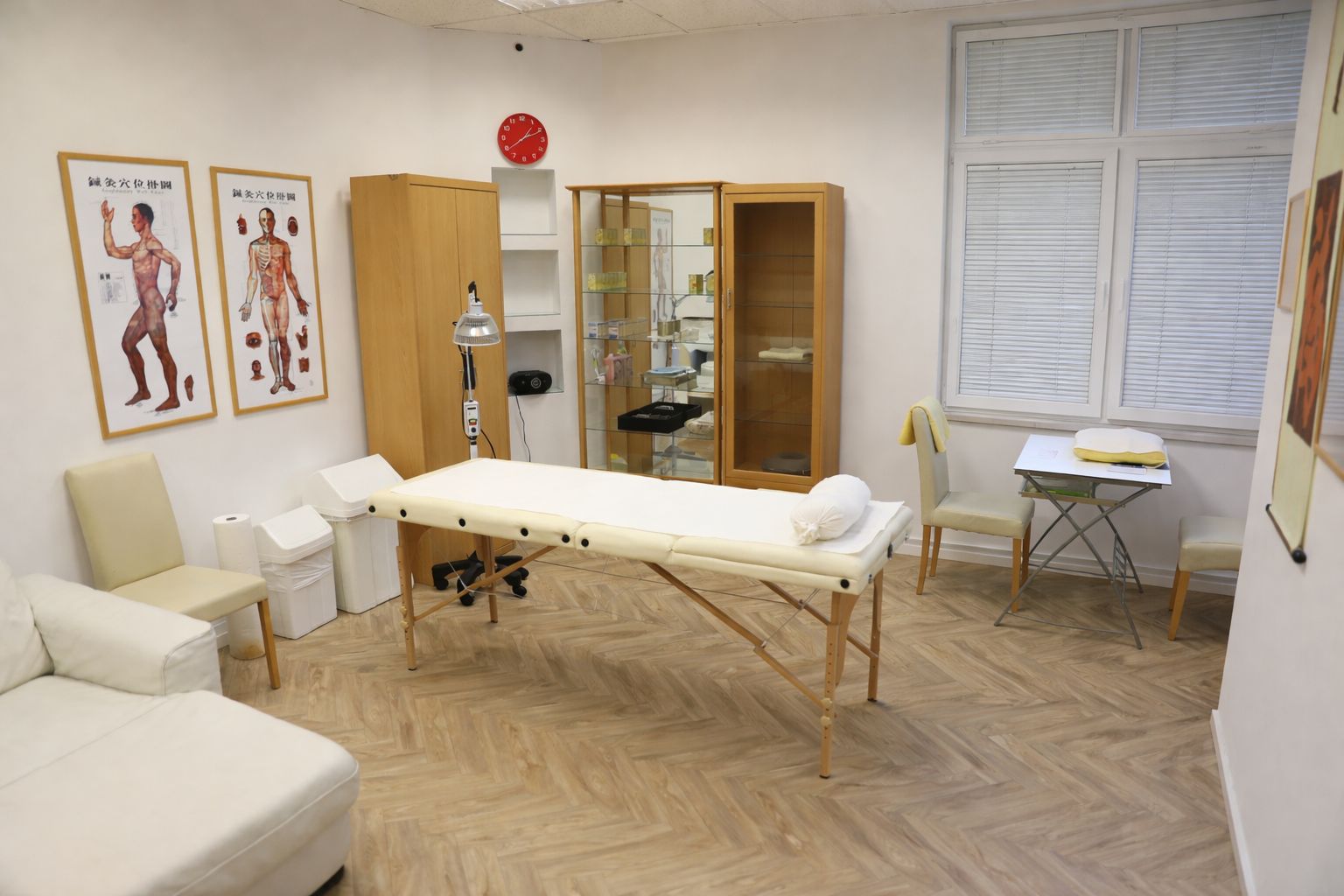 Terapevtska soba za akupunkturo in terapije tradicionalne kitajske medicine